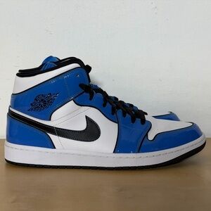 VNDS Nike Air Jordan 1 Mid SE Signal Blue Sneakers DD6834-402 Men’s Size 12